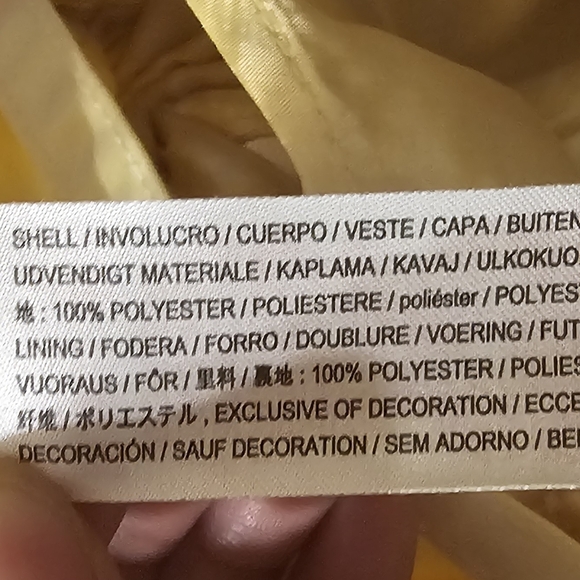 DISNEY BELLE Gold Satin & Tulle Princess Costume Dress. Size 7/8. - Picture 10 of 10